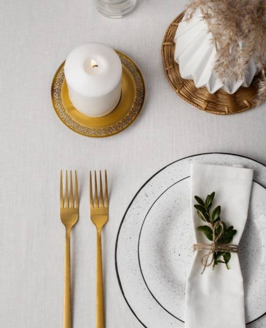 Handcrafted metal dining collection